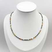 Retro Style 2mm Turquoise Necklace