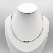 2 mm Faceted Wood Jasper Necklace Elegant Style
