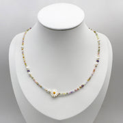 Fantastic Style 2mm Faceted Colorful Zircon Refreshing Necklace