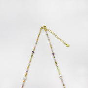 Fantastic Style 2mm Faceted Colorful Zircon Refreshing Necklace
