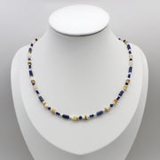 Bohemian Style 3x7mm Sodalite Necklace