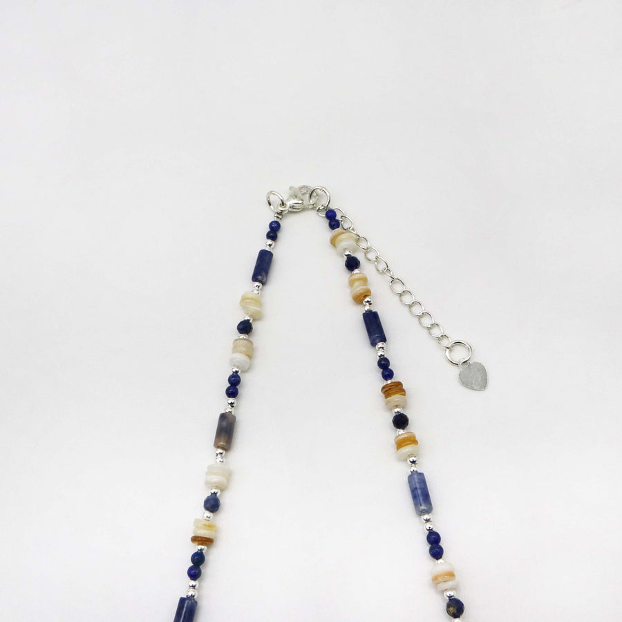 Bohemian Style 3x7mm Sodalite Necklace