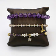 Pearl And Amethyst Bracelets