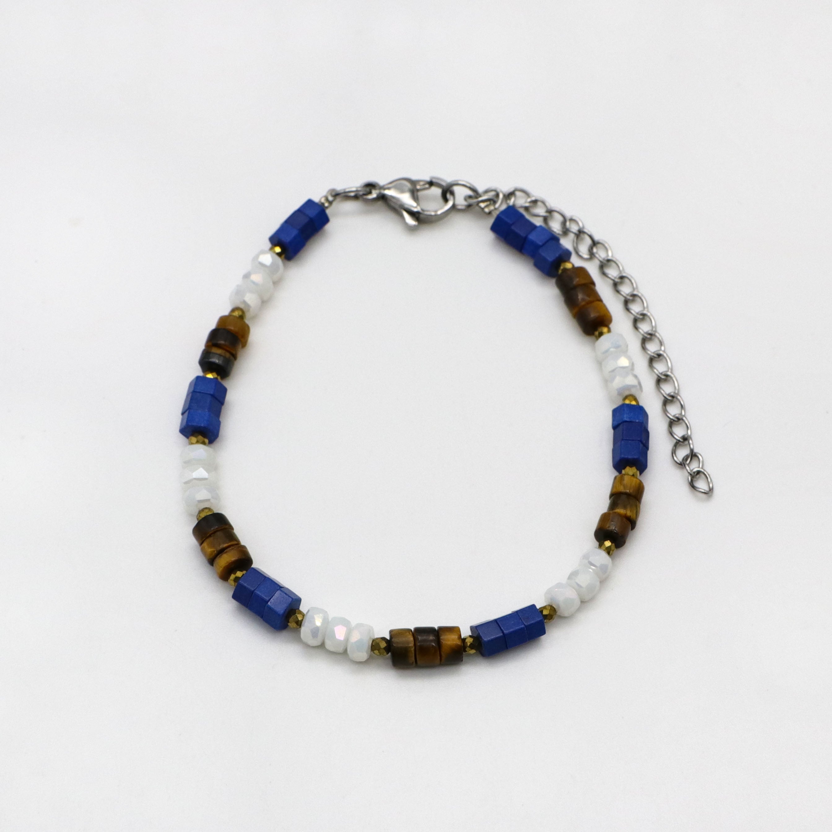 Office Lady Style Woven Tiger-eye Bracelets