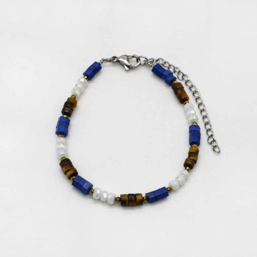 Office Lady Style Woven Tiger-eye Bracelets
