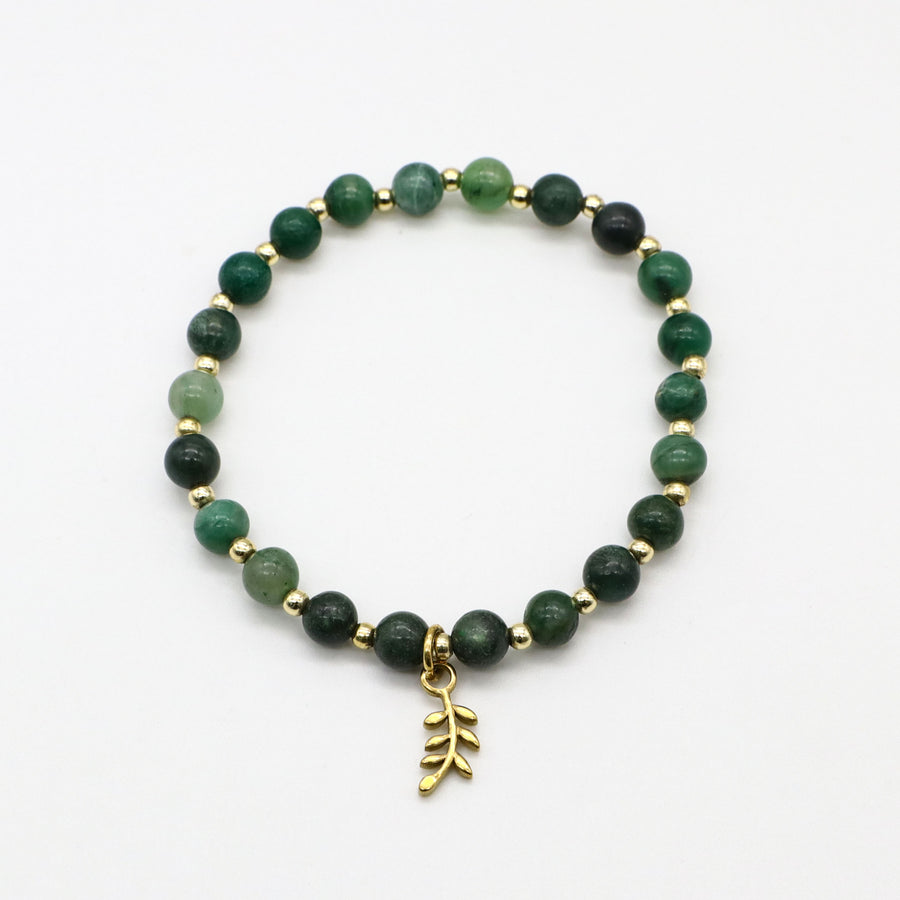 Green Aventurine Heishi  And African Jade Bracelets