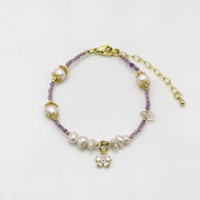 Pearl And Amethyst Bracelets