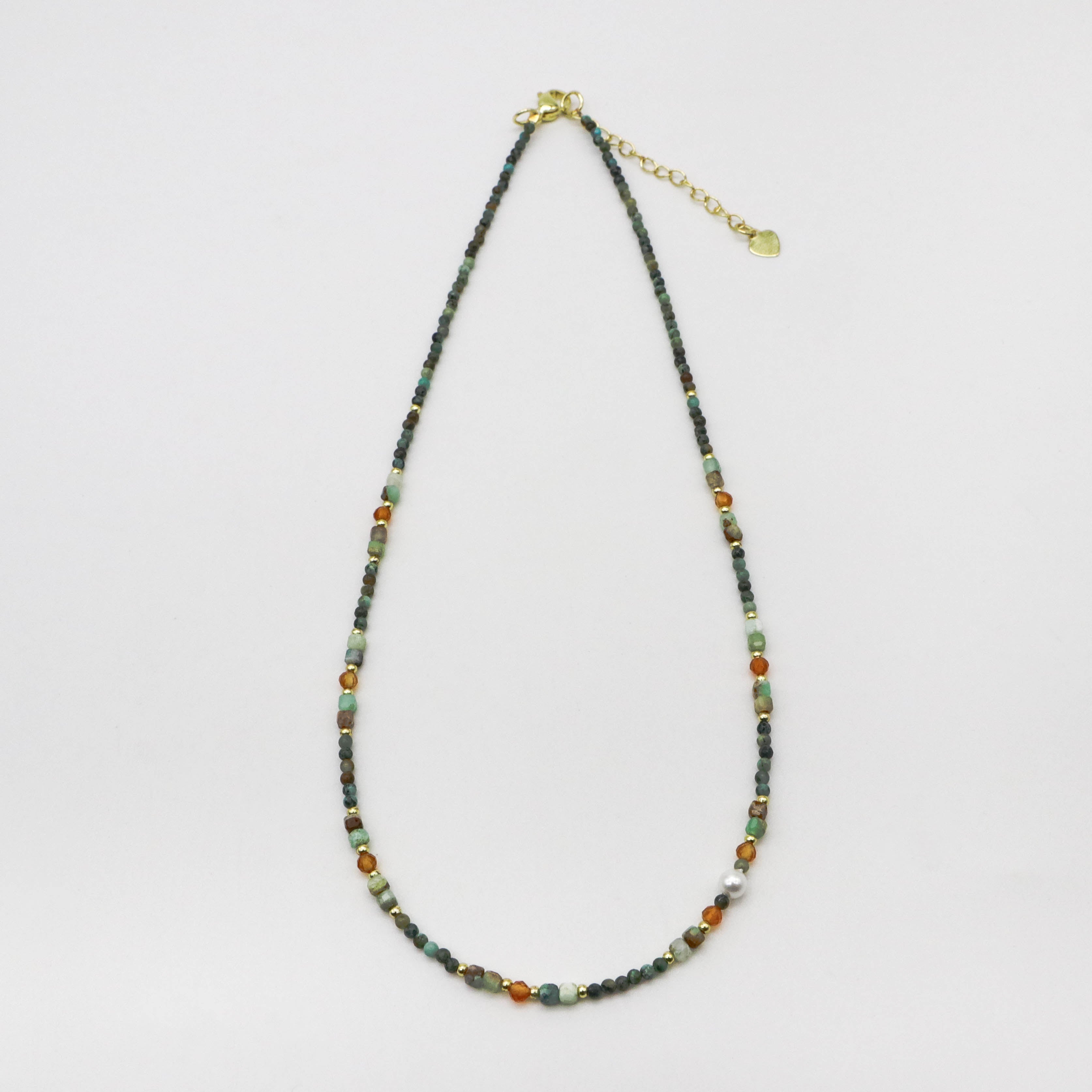 Retro Style 2mm Turquoise Necklace