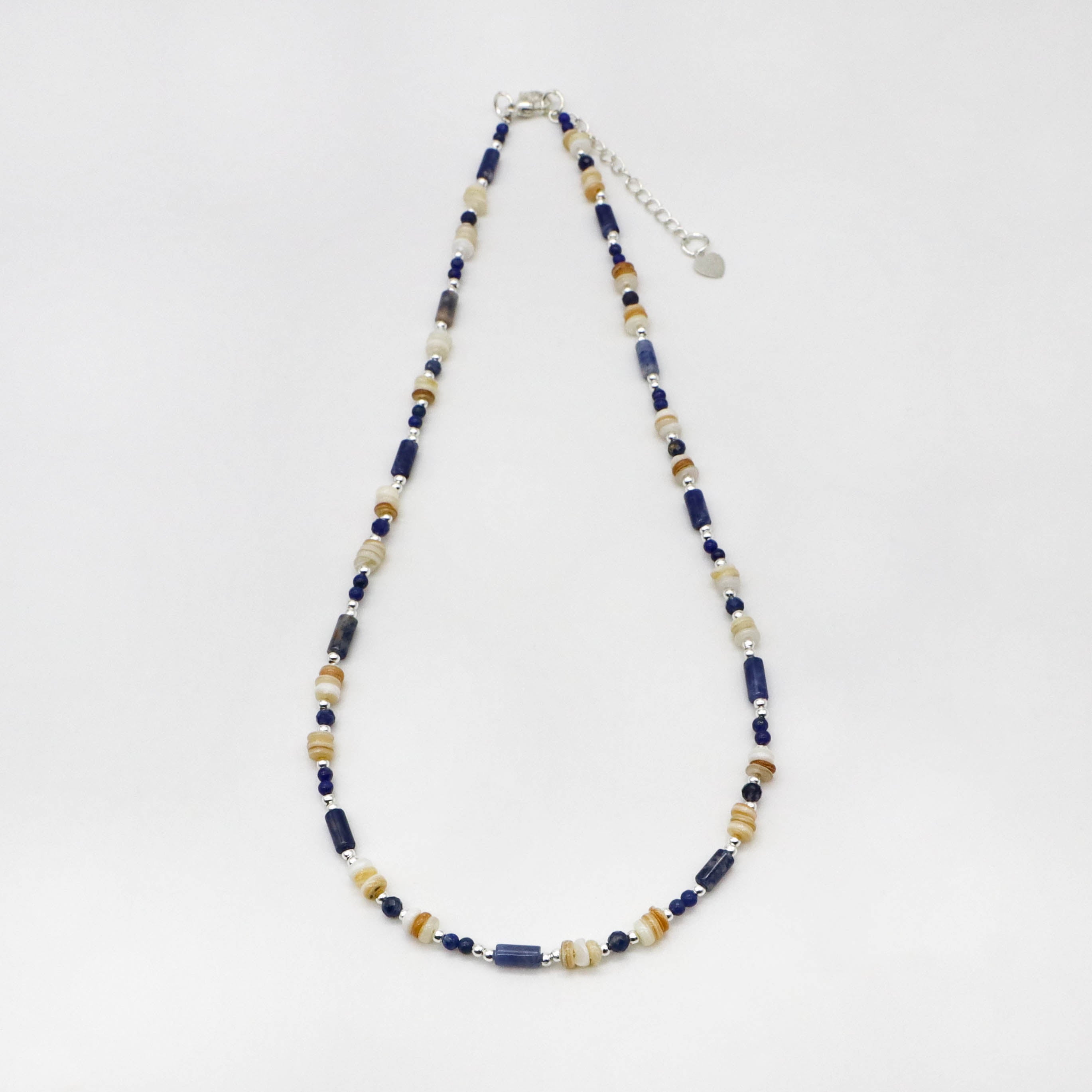 Bohemian Style 3x7mm Sodalite Necklace