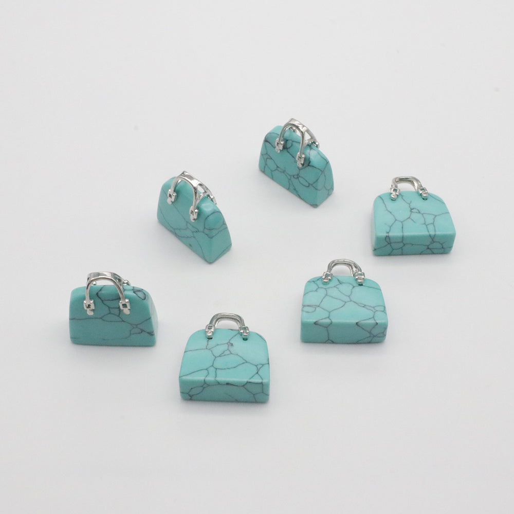 Natural Stone Cute Handbag Pendant For Necklace