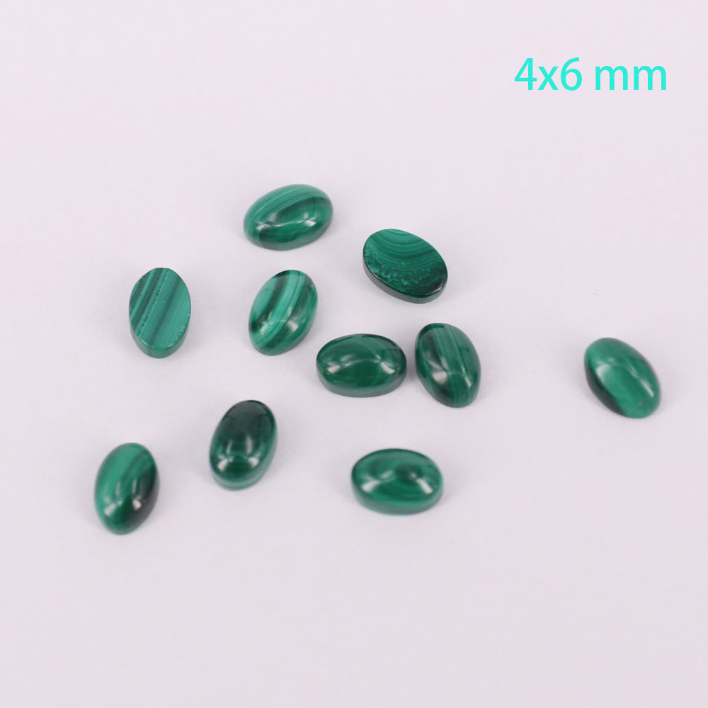 Tamanho completo de cabochão oval de malaquita natural preço para 10 unidades