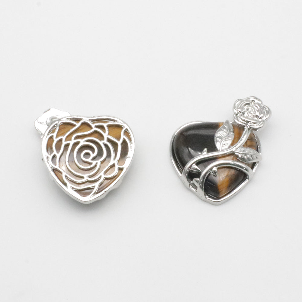 Natural Stone The Heart Of The Rose Pendant