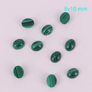 Tamanho completo de cabochão oval de malaquita natural preço para 10 unidades
