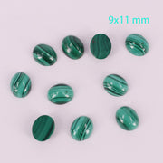 Tamanho completo de cabochão oval de malaquita natural preço para 10 unidades