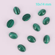 Tamanho completo de cabochão oval de malaquita natural preço para 10 unidades