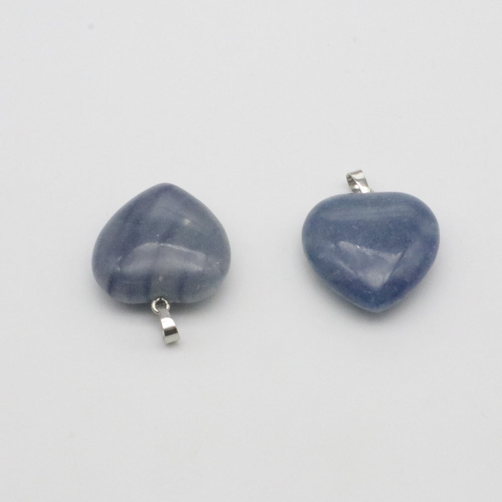 30 mm Natural Stone Heart Charm