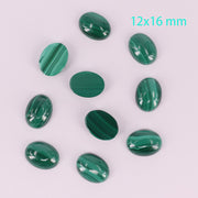 Tamanho completo de cabochão oval de malaquita natural preço para 10 unidades