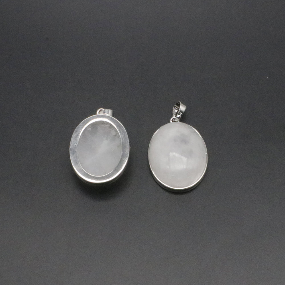 Natural Stone Oval Shape Pendant Price For 10 PCS
