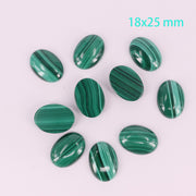 Tamanho completo de cabochão oval de malaquita natural preço para 10 unidades
