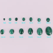Tamanho completo de cabochão oval de malaquita natural preço para 10 unidades