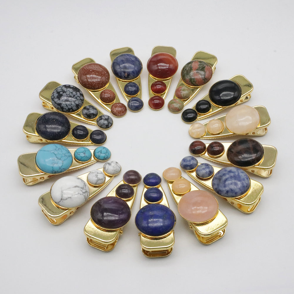 Natural Stone Hair Clip Price For 10 PCS