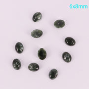 Preço de cabochão oval de serafinita natural em tamanho real para 10 unidades