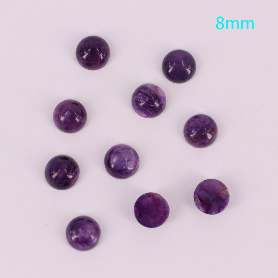 Preço de cabochão charoite natural em tamanho real para 10 unidades