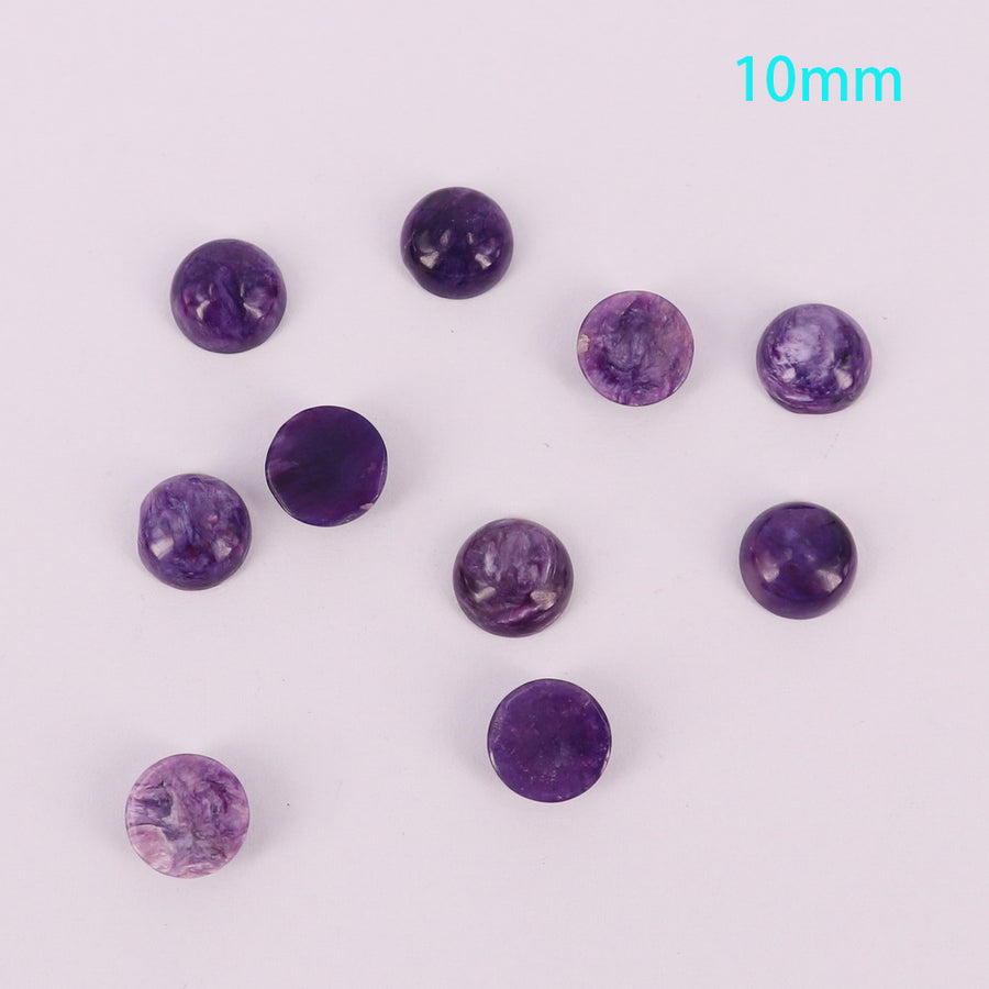 Preço de cabochão charoite natural em tamanho real para 10 unidades