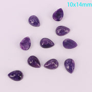 Tamanho completo de preço de cacochon em forma de gota de charoite natural para 10 peças