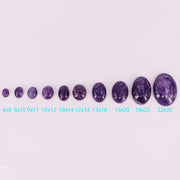 Tamanho completo de cabochão oval charoite natural preço para 10 peças