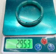 Pulseira de contas de pedra natural de amazonita azul atraindo pedras