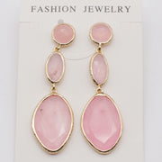 Classic Jade Pendant Earring With Brass Wrap The Edge