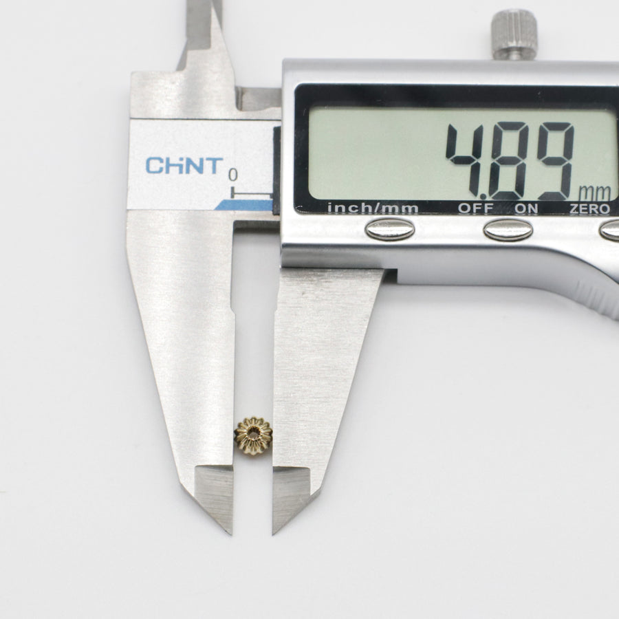 3-4-5-6-8 MM Brass Pumpkin Beads With Gold Plated For Jewlelry Design