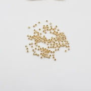 3-4-5-6-8 MM Brass Pumpkin Beads With Gold Plated For Jewlelry Design