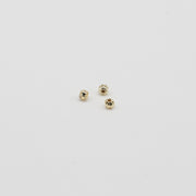 3-4-5-6-8 MM Brass Pumpkin Beads With Gold Plated For Jewlelry Design