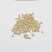 3-4-5-6-8 MM Brass Pumpkin Beads With Gold Plated For Jewlelry Design