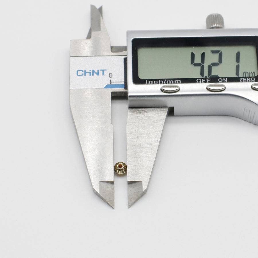 3-4-5-6-8 MM Brass Pumpkin Beads With Gold Plated For Jewlelry Design