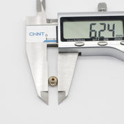 3-4-5-6-8 MM Brass Pumpkin Beads With Gold Plated For Jewlelry Design