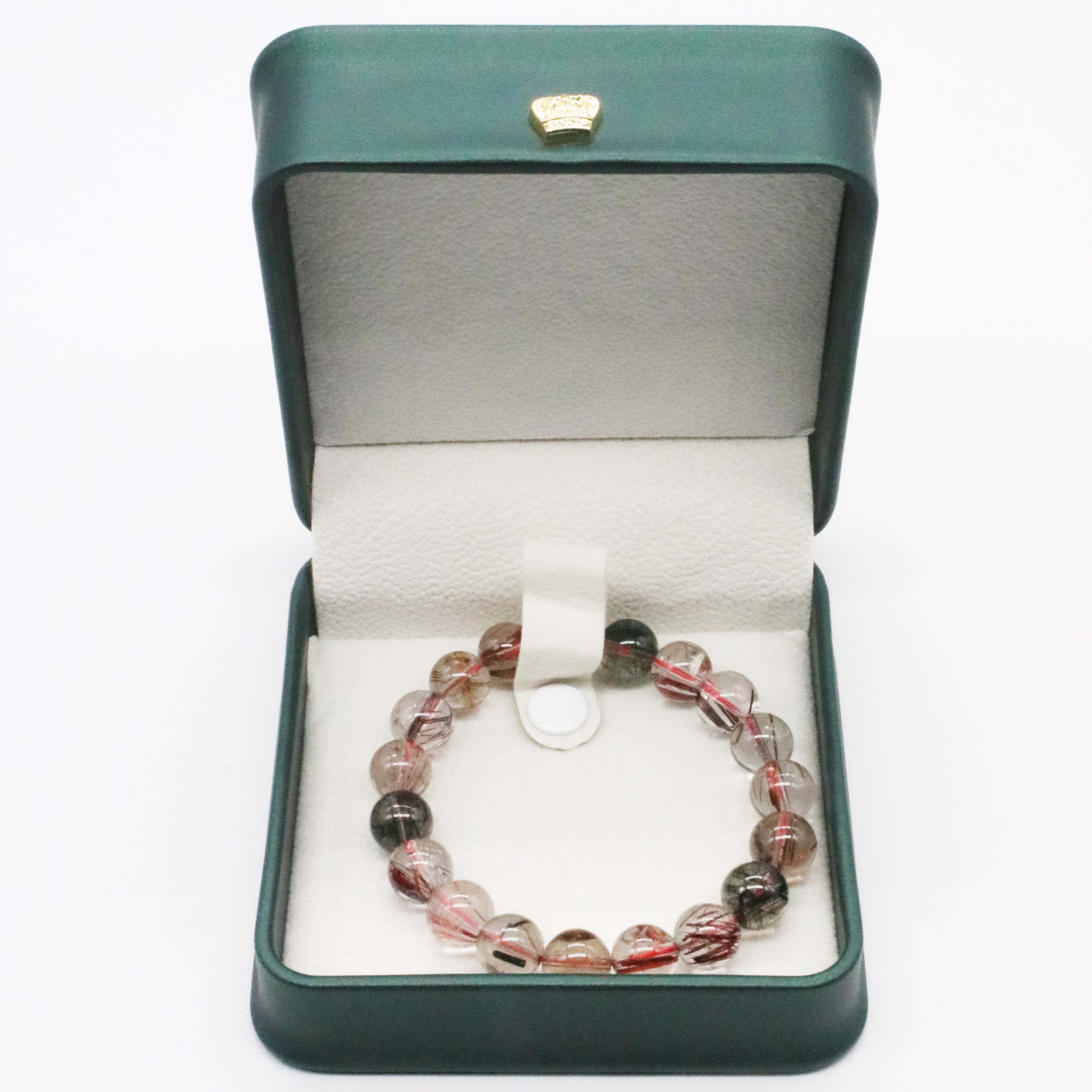 10 mm Natürliche Rutilquarz-Armband