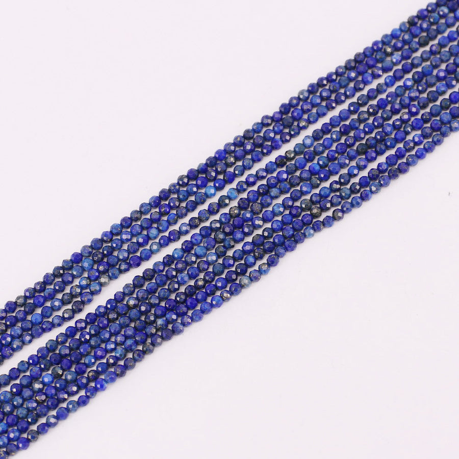 4 MM Round Natural Stone Beads Faceted For Jewelry Design Material Earring Necklace Bracelet Choker Spring Summer Style Price For 5 Strands