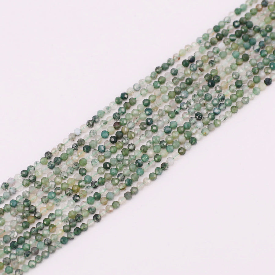 4 MM Round Natural Stone Beads Faceted For Jewelry Design Material Earring Necklace Bracelet Choker Spring Summer Style Price For 5 Strands