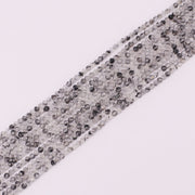 4 MM Round Natural Stone Beads Faceted For Jewelry Design Material Earring Necklace Bracelet Choker Spring Summer Style Price For 5 Strands