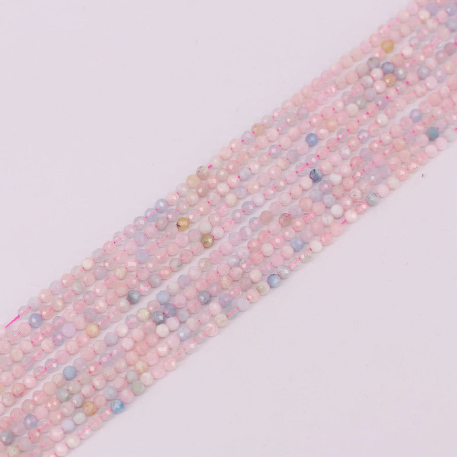 4 MM Round Natural Stone Beads Faceted For Jewelry Design Material Earring Necklace Bracelet Choker Spring Summer Style Price For 5 Strands