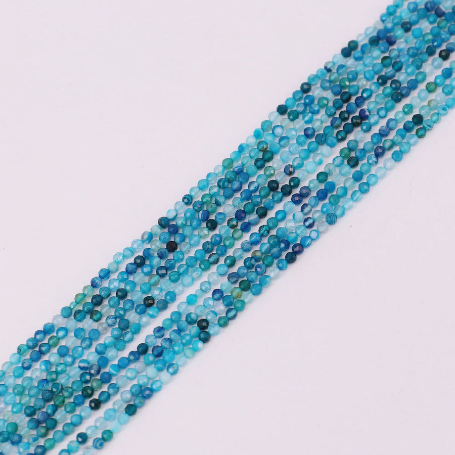 4 MM Round Natural Stone Beads Faceted For Jewelry Design Material Earring Necklace Bracelet Choker Spring Summer Style Price For 5 Strands