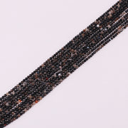 4 MM Round Natural Stone Beads Faceted For Jewelry Design Material Earring Necklace Bracelet Choker Spring Summer Style Price For 5 Strands