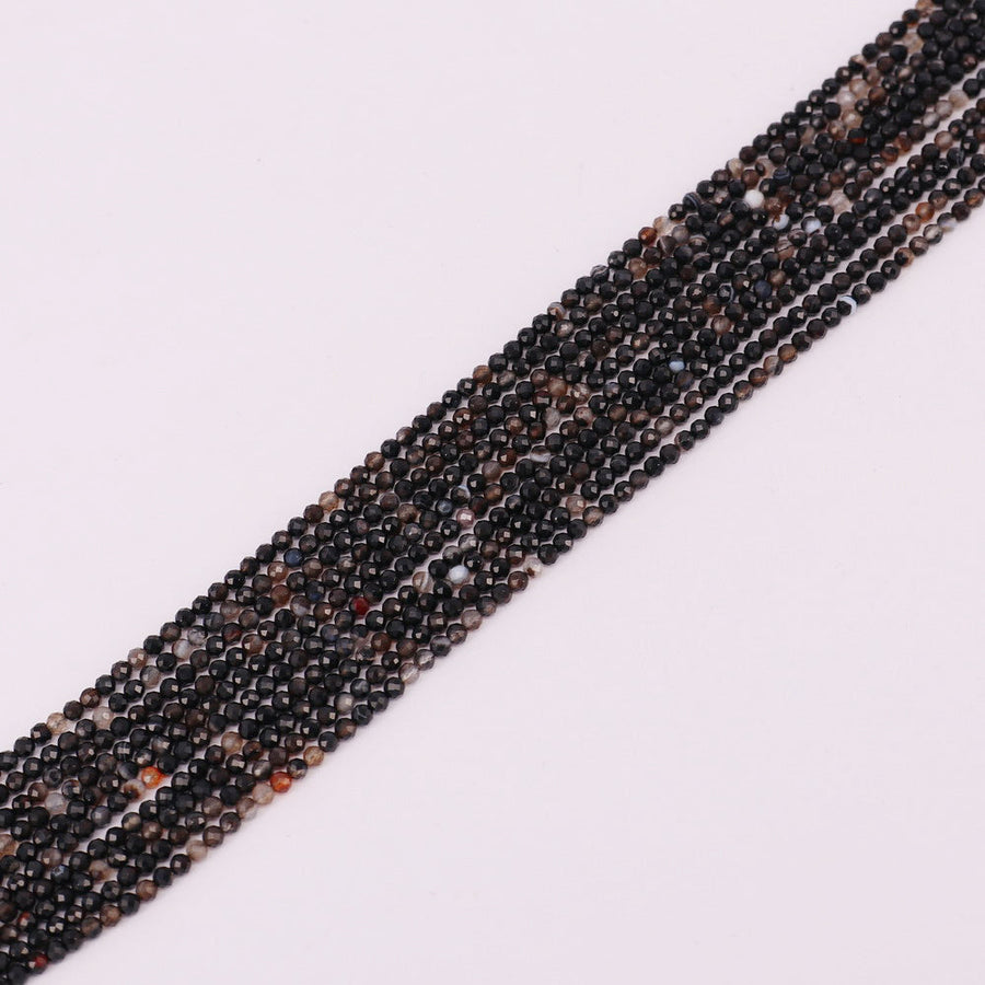 4 MM Round Natural Stone Beads Faceted For Jewelry Design Material Earring Necklace Bracelet Choker Spring Summer Style Price For 5 Strands