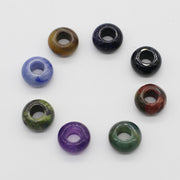 8x14 MM Roundel Stone Beads Big Hole in 6 MM Price For 10 PCS