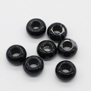 8x14 MM Roundel Stone Beads Big Hole in 6 MM Price For 10 PCS
