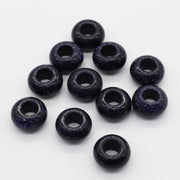 8x14 MM Roundel Stone Beads Big Hole in 6 MM Price For 10 PCS