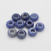 8x14 MM Roundel Stone Beads Big Hole in 6 MM Price For 10 PCS